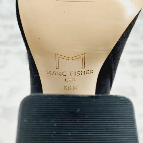 New Marc Fisher Larry Pointed Toe Black Ankle Bootie  W791 - Picture 10 of 13